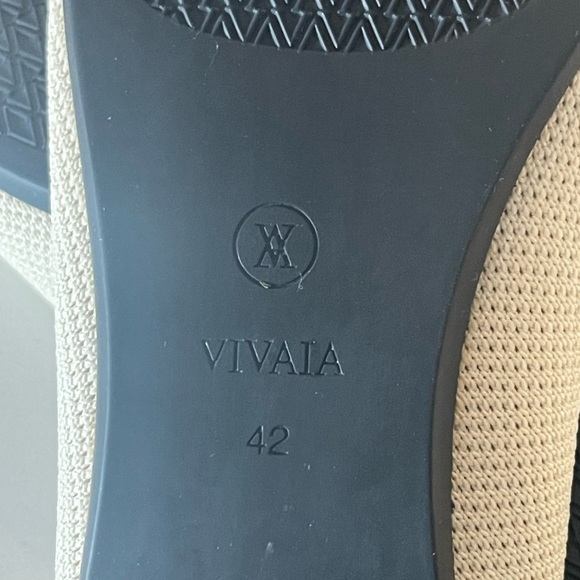 VIVAIA Pointed-Toe Ballet Flats Aria 5° shflatse2112070002 Cream Ivory Sz 42 12 - Picture 9 of 14